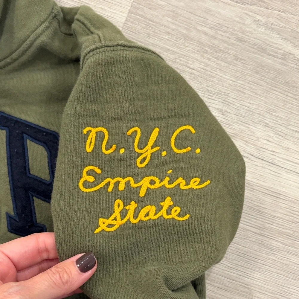 GAP Kids Olive Graphic Hoodie - Picture 2 of 4